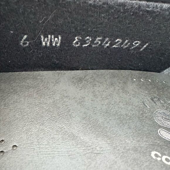 SAS Tripad Comfort Slip On Black  Leather Loafers Toe Bow Flats Size 6 Wide NWOB - Picture 7 of 16